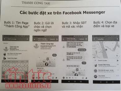 [Baotintuc.vn] Lần đầu tiên có thể đặt taxi truyền thống qua mạng xã hội Facebook