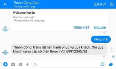 [bnews.vn] Lần đầu tiên tại Việt Nam ra mắt ứng dụng đặt xe qua Facebook Messenger