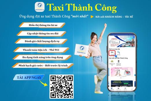 Taxi Thành Công: App đặt xe tiện ích trên điện thoại thông minh